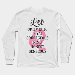 Leo Zodiac Long Sleeve T-Shirt